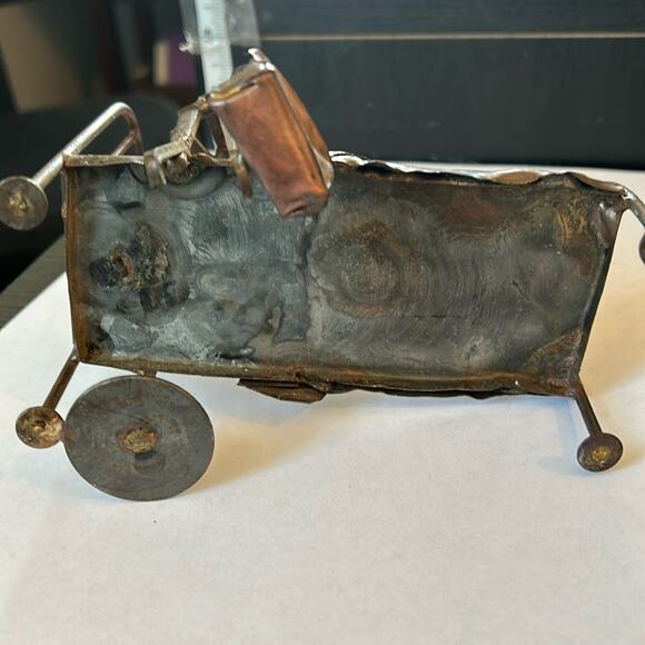 Metal Hospital Bed Sculpture with Doctor Patient & I V Bottles - Picture 9 of 15